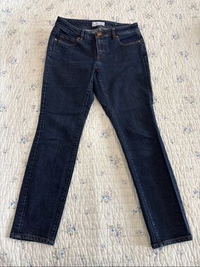 Loft Curvy Skinny Dark Wash Women's Jeans - size 4 petite
